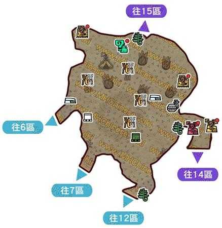 《怪物猎人:世界》大蚁冢荒地地图资源点一览