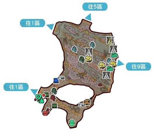 《怪物猎人:世界》大蚁冢荒地地图资源点一览