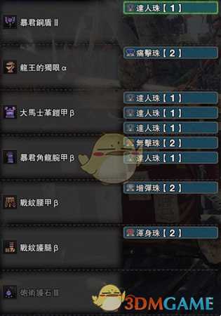 《怪物猎人:世界》PC盾斧剑模式配装一览