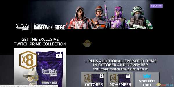 《彩虹六号:围攻》Twitch Prime补充包领取流程