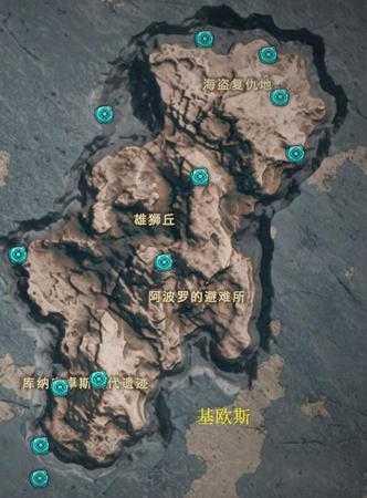 《刺客信条:奥德赛》全奥利哈钢地图位置一览