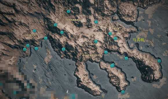 《刺客信条:奥德赛》全奥利哈钢地图位置一览