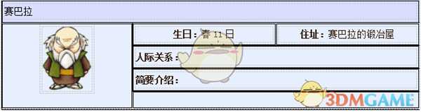 《牧场物语:重聚矿石镇》赛巴拉人物介绍