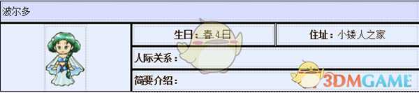 《牧场物语:重聚矿石镇》波尔多人物介绍