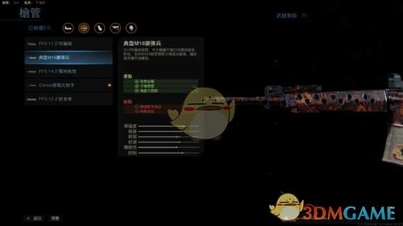 《使命召唤16:现代战争》满级M4配件一览