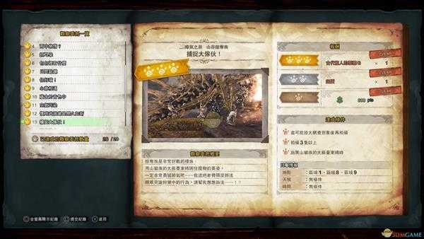 《怪物猎人:世界》山谷掠夺族观察委托金牌指南