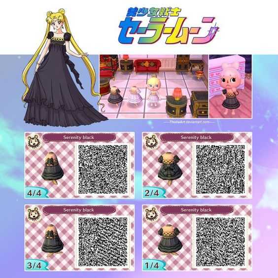 《集合啦!动物森友会》美少女战士衣服二维码