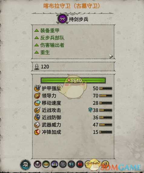 《全面战争:战锤2》古墓守卫实用性分析