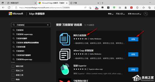 Edge浏览器如何复制网页上不能复制的文字?