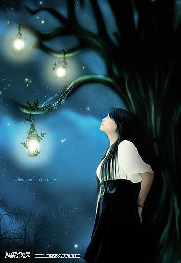 Photoshop照片处理:制作梦幻心愿照片