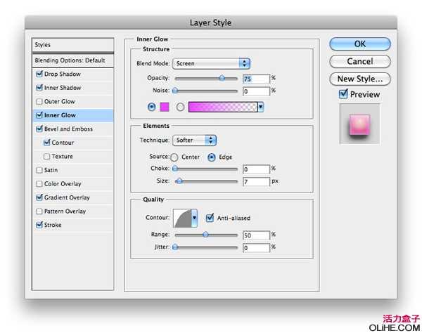 Photoshop 粉色光泽的糖果文字特效