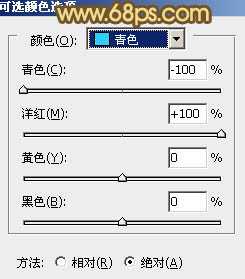 Photoshop将山坡上的写真人物图片增加上柔和甜美色