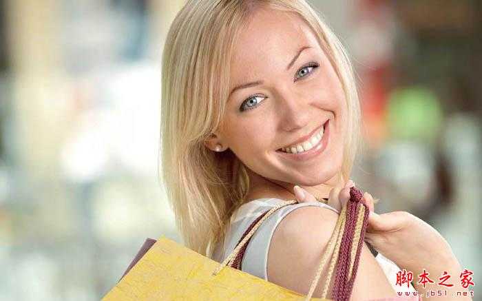 photoshop在Lab模式下快速将外景人物图片制作成甜美的淡青色