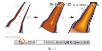 Coreldraw矢量图绘制教程:绘制精致的啤酒广告