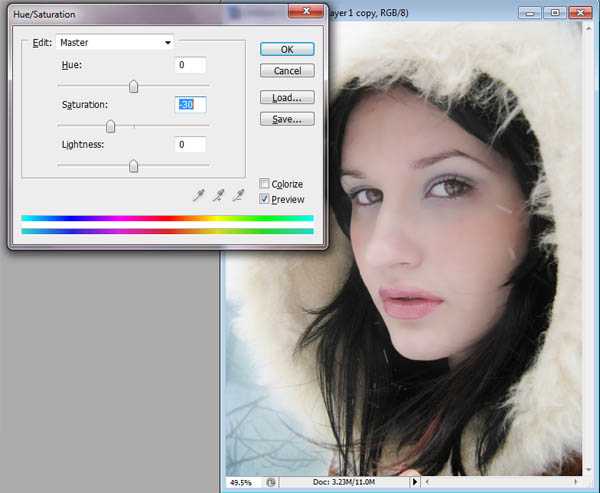 PS打造冬季冷艳的彩妆人像照片