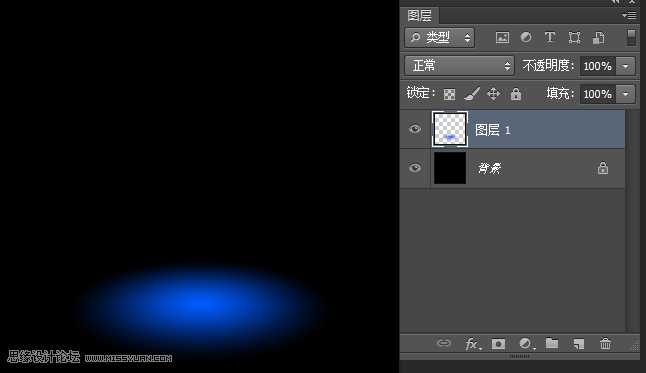 Photoshop制作梦幻绚丽的蓝色放射光束效果图