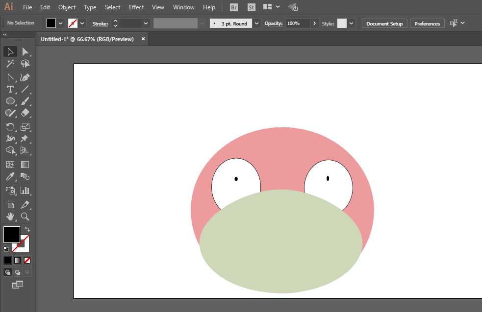 ai怎么画超萌的呆呆兽角色?